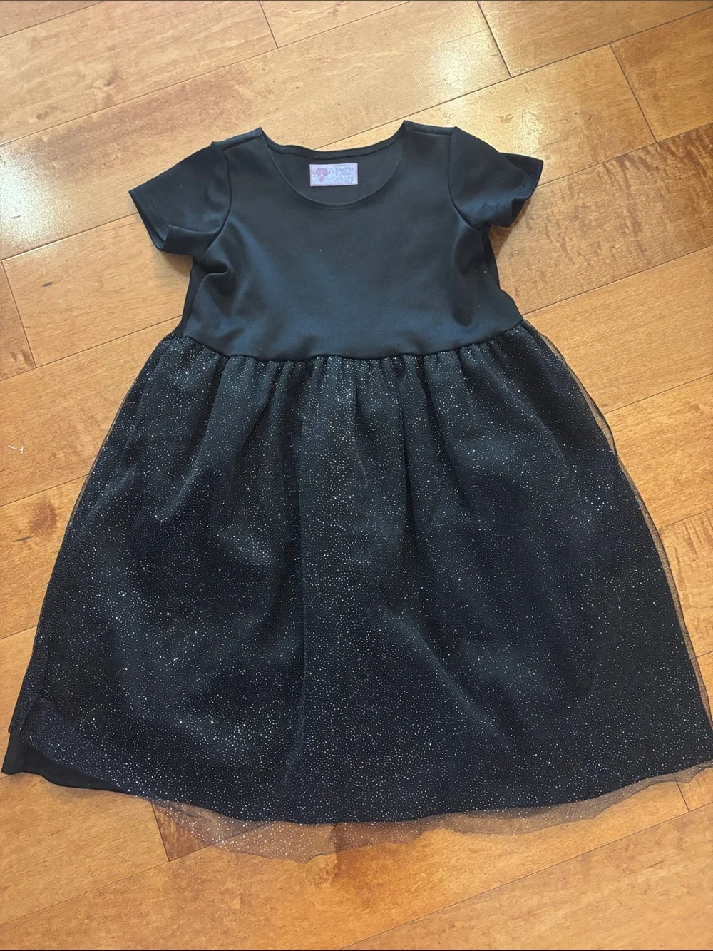 Black Sparkle Tulle Kids Dress size 10 by Singers Company dance